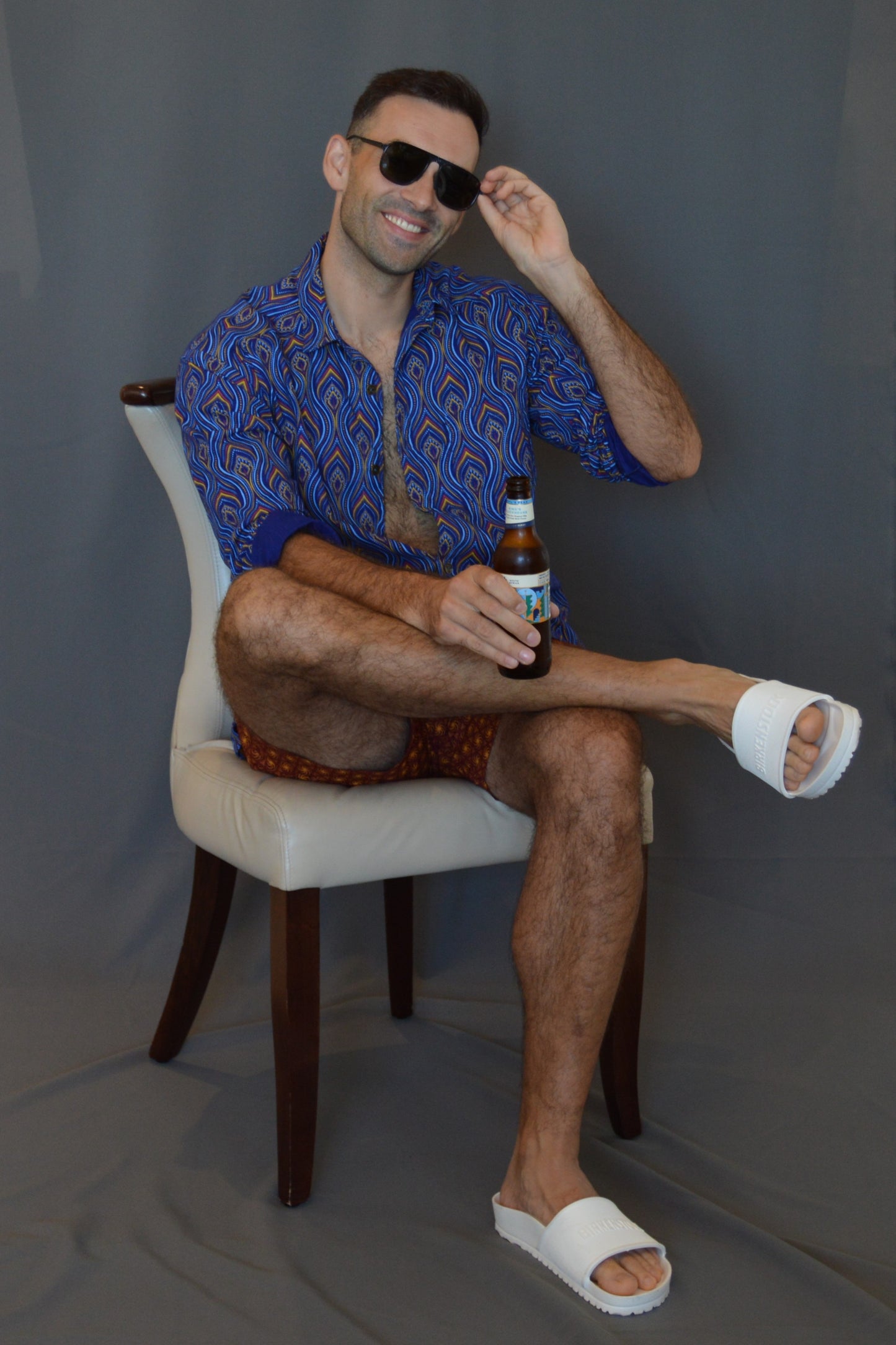 Button-up shirt - Shweshwe textile