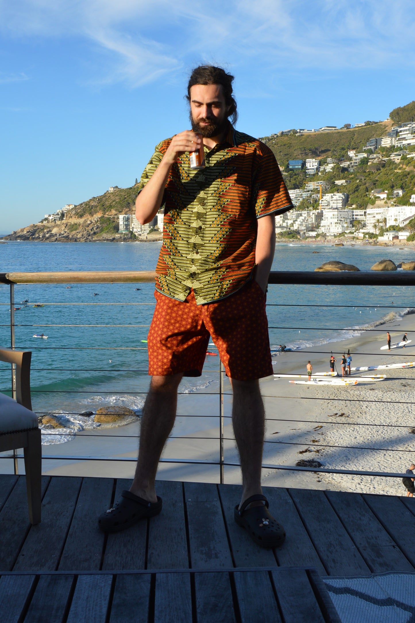 Button-up shirt - African textile