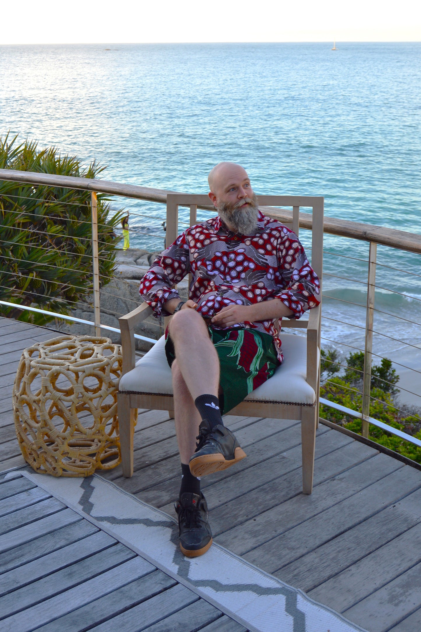 Button-up shirt - African textile