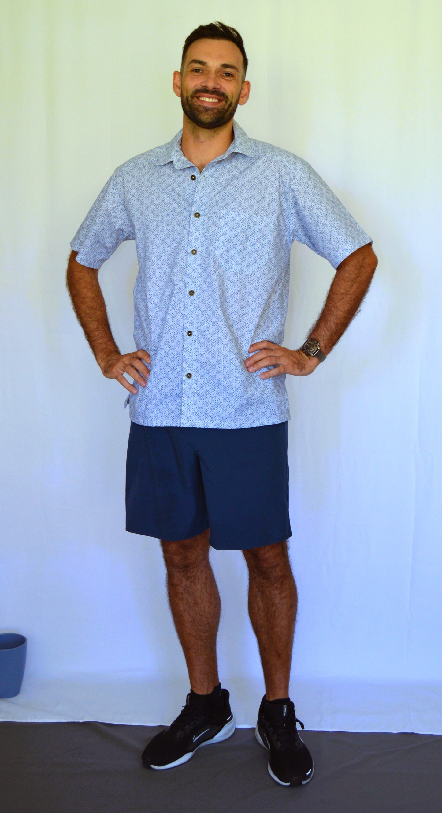 Button-up shirt - Shweshwe textile